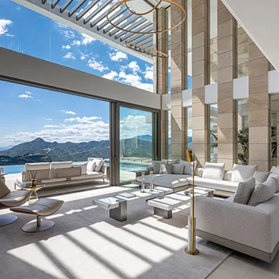 Interior Living Space at Villa Kaizen, La Zagaleta