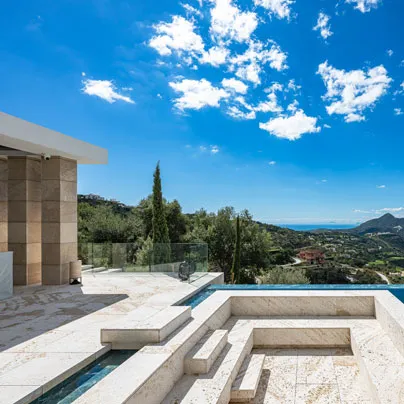 Contemporary villa architecture within La Zagaleta gated estate