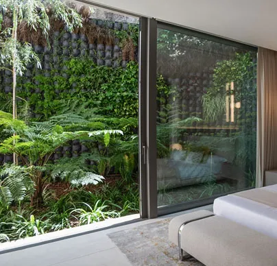 Outdoor planting Villa Kaizen, La Zagaleta