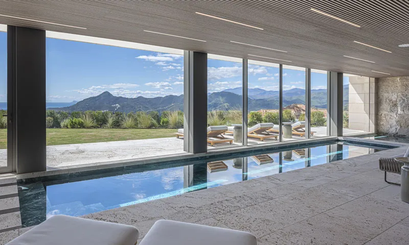 Spa-styled indoor pool at Villa Kaizen, La Zagaleta